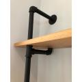 F-Shape Elbow Type 25mm Pipe Shelf kit - for 300mm wide plank (choose qty frames & colour)