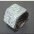 Hex End Cap Plug Galv Fitting - 15mm