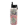 Iconix Succulent Selection Stainless Steel Hot and Cold Flask - Straw Lid