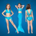 3 Piece Kids Blue Mermaid Bikini | JP19 - 140