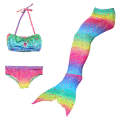 3 Piece Kids Rainbow Mermaid Bikini | GB04 - 140