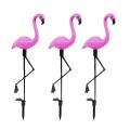 3 Piece Solar Flamingo Standing Lights