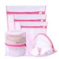 5 pieces Mesh Laundry bag set - Pink