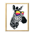 Adult Paint by Numbers with Frame - Cool Zebra