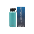 Iconix Aqua Stainless Steel Hot and Cold Flask - Straw Lid
