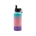 Iconix Blue and Purple Stainless Steel Hot and Cold Flask - Straw Lid