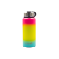 Iconix Coral and Blue Stainless Steel Hot and Cold Flask - Stainless Steel Lid