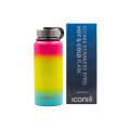 Iconix Coral and Blue Stainless Steel Hot and Cold Flask - Stainless Steel Lid