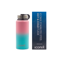 Iconix Pink and Blue Stainless Steel Hot and Cold Flask - Stainless Steel Lid