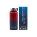 Iconix Red and Blue Stainless Steel Hot and Cold Flask - Stainless Steel Lid