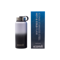 Iconix White and Black Stainless Steel Hot and Cold Flask -  Stainless Steel Lid