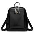 Ladies Classic V PU Leather Anti-Theft Backpack - 6013