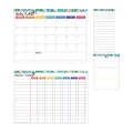 Magnetic Tropical Monthly and Weekly Planner Set
