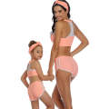 Matching Mom or Daughter Pink Neon Two-Piece Bikini