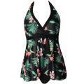 Matching Mom or Daughter Black Tropical Two-Piece Swimwear