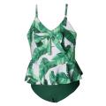 Matching Mom or Daughter Green Tropics One-Piece Swimwear