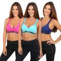 Pack of 6 Colour Wireless Sports Bra's - 8913/8915  (38B/40D/40C Available) - 40D