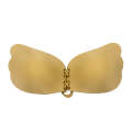 Strapless Backless Adhesive Invisible Push-up Reusable Butterfly Bra-Beige