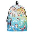 Students Bright Unicorn Rainbow Print Backpack