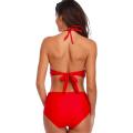 Womens Elegant One Piece Swimsuit in Red