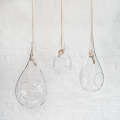 Raindrop Glass Hanging Planter - Small - 25cm