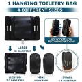 Leather Hanging Travel Toiletry Bag for Men for Your Toiletries & Shaving Essentials - 4 Sizes in...