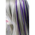 18" Purple Micro Loop Ring Human Hair Extensions 10 Strands