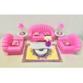 gloria Barbie Size Dollhouse Furniture - Living Room Set