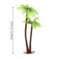 Cake Topper Plastics Coconut Tree 10pc