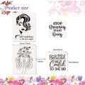 18pc Cake Decorating Stencil Beauty Lady