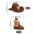 Cake Topper Cowboy Hat and Boots