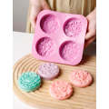 Silicone Mould Soap Flower Round