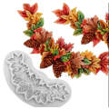 Silicone Mould Christmas Pinecone and Leaves