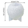 Silicone Mould Rose Ball Candle Small