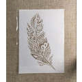 Cake Decorating Stencil Feather