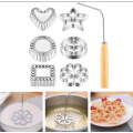 7 piece Deep frying batter mould snackle iron
