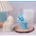 Silicone Mould Candle Baby On Hand