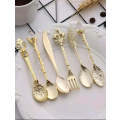 Vintage Cutlery Teaspoons Gold 6pcs