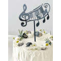 T Line Art Abstract Acrylic Cake Topper