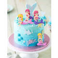 Cake Topper Plastic Mermaid 4pcs