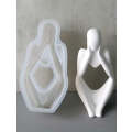 Silicone Mould Resin Abstract Thinker