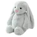 27cm Bunny Soft Toy Grey