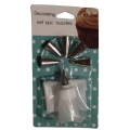 Piping bag with 6 nozzles and connector set