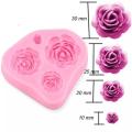Rose silicone mould, for fondant, size of mould 10cm