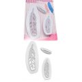 Feather plastic cookie cutter set, S731