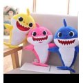 50cm Singing Baby Shark Soft Toy - Pink