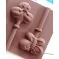 Lollipop silicone mould, without sticks, butterflies and bees  3.5cm