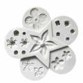 Various Wild flower silicone mould, center flower 4cm