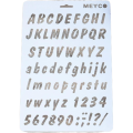 A4 Alphabet Stencil C