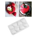 Heart Silicone mould tray, mousse pudding, 7x7cm